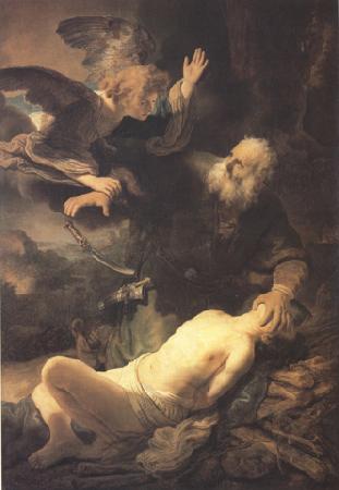 REMBRANDT Harmenszoon van Rijn Abraham's Sacrifice (mk33) oil painting picture